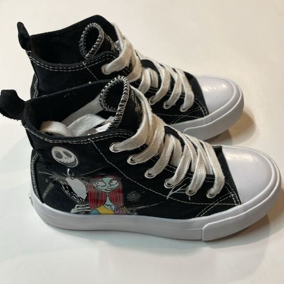 Disney Unisex Youth Nightmare Before Christmas Black High Top Sneakers. Sz 13 - Picture 5 of 10